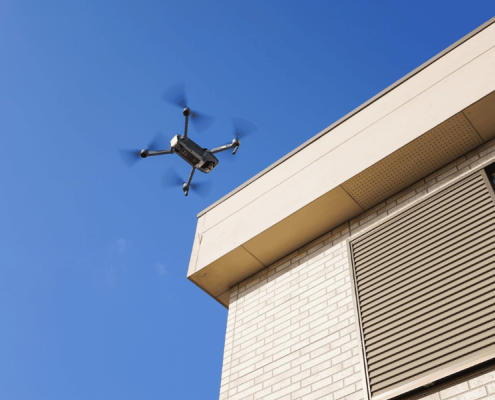 Laudo com drone